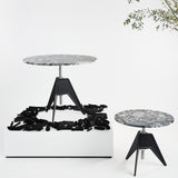 Screw Side Table: Pebble Marble