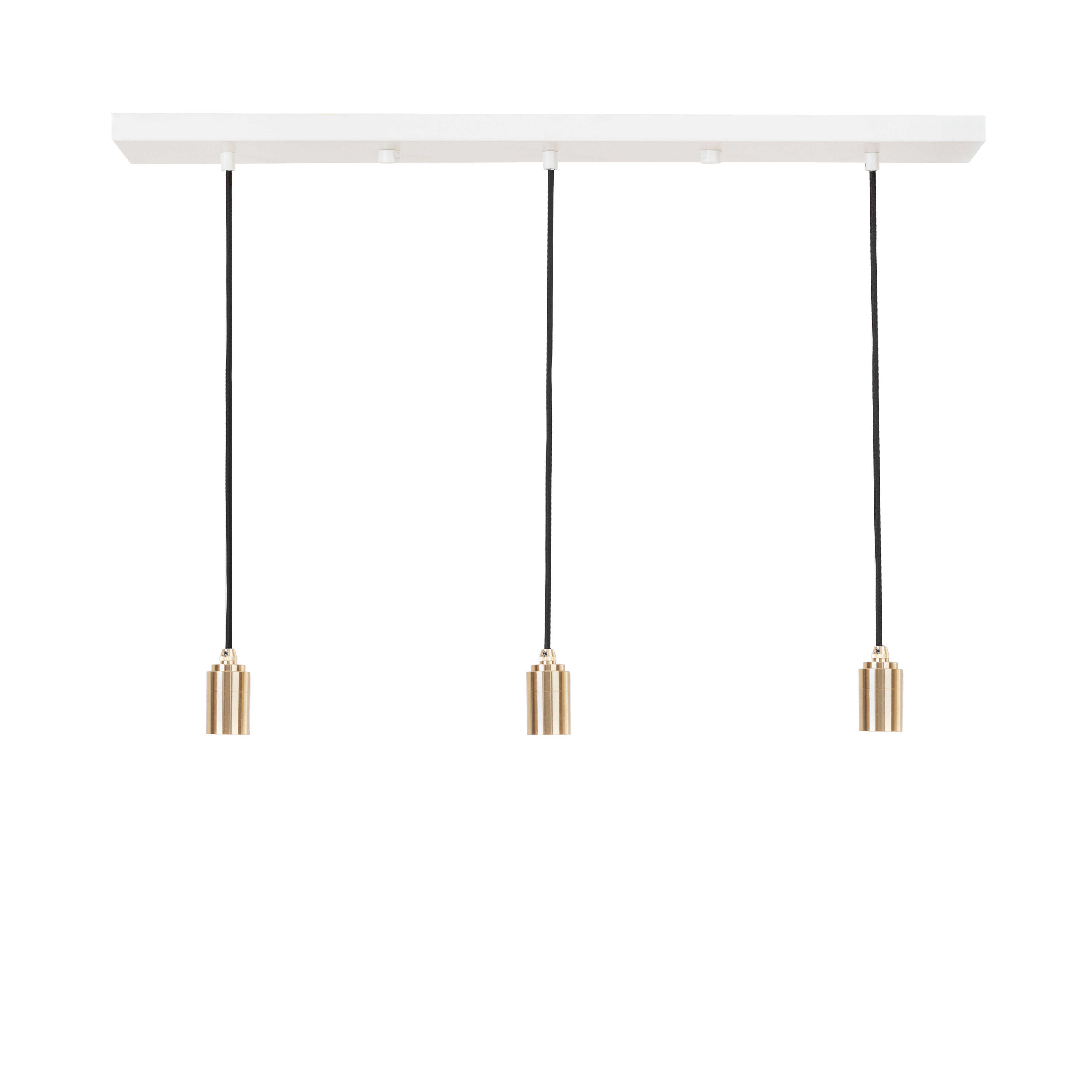 Linear Triple Pendant: Without Bulb