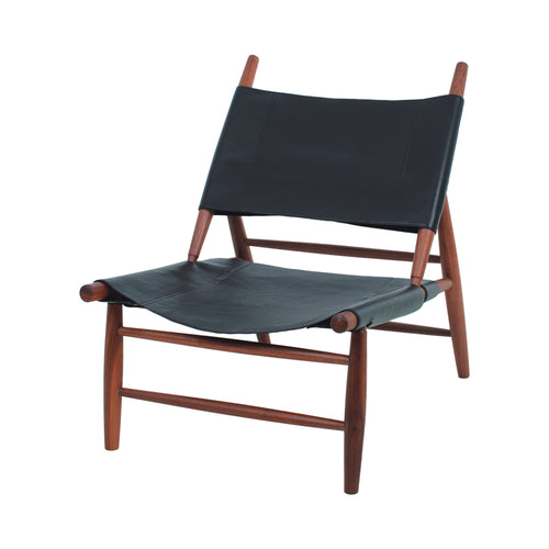 Wohlert Triangle Chair: Natural Walnut + Black