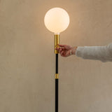 Poise Adjustable Floor Lamp with Sphere V LED Bulb