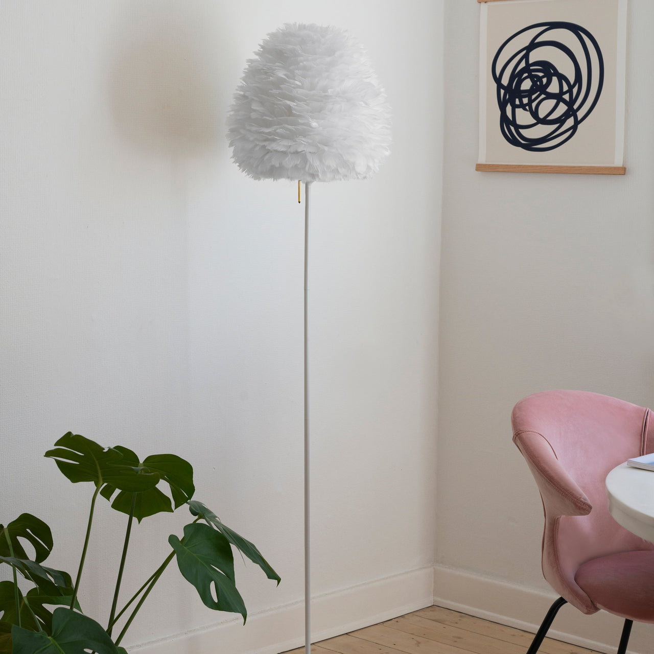 Eos Evia Champagne Floor Lamp: Quick Ship