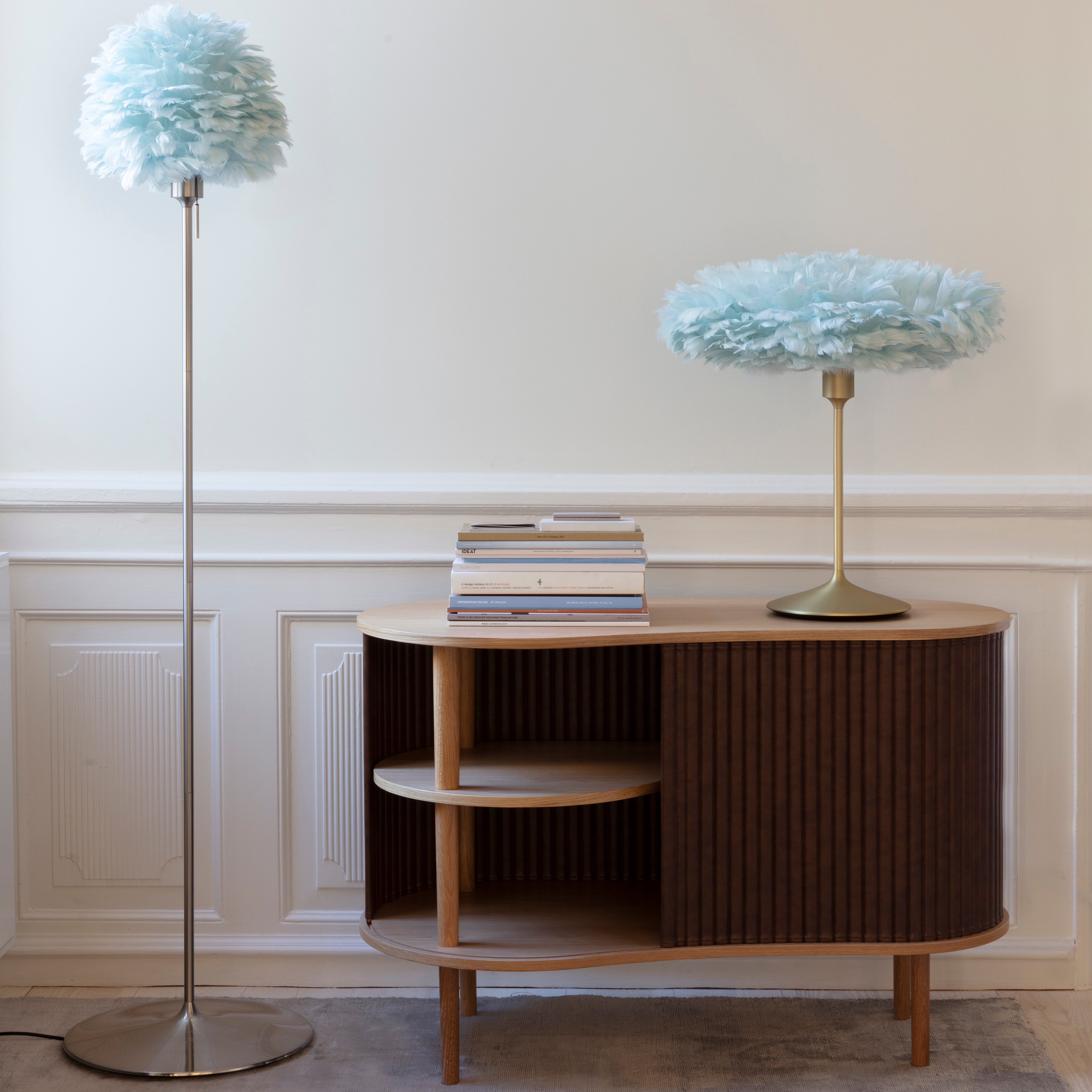 Eos Evia Champagne Floor Lamp: Quick Ship