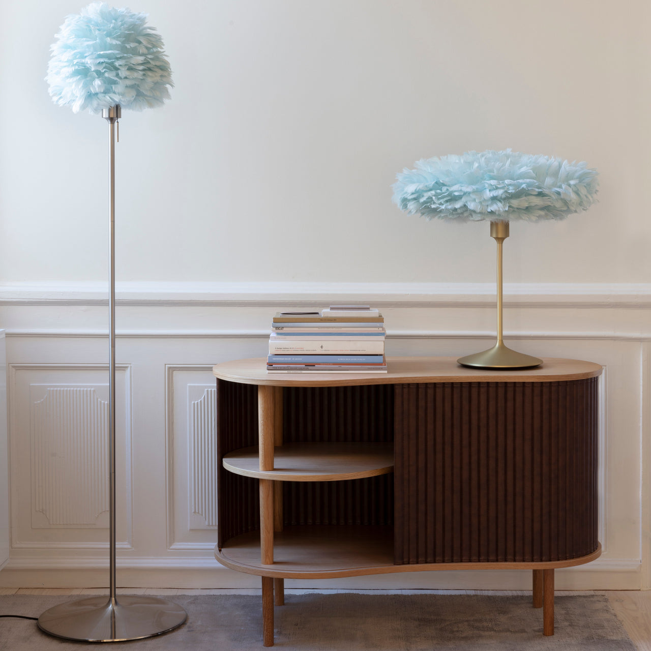 Eos Evia Champagne Floor Lamp: Quick Ship