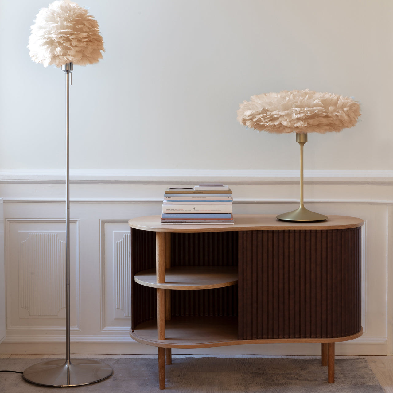 Eos Evia Champagne Floor Lamp: Quick Ship