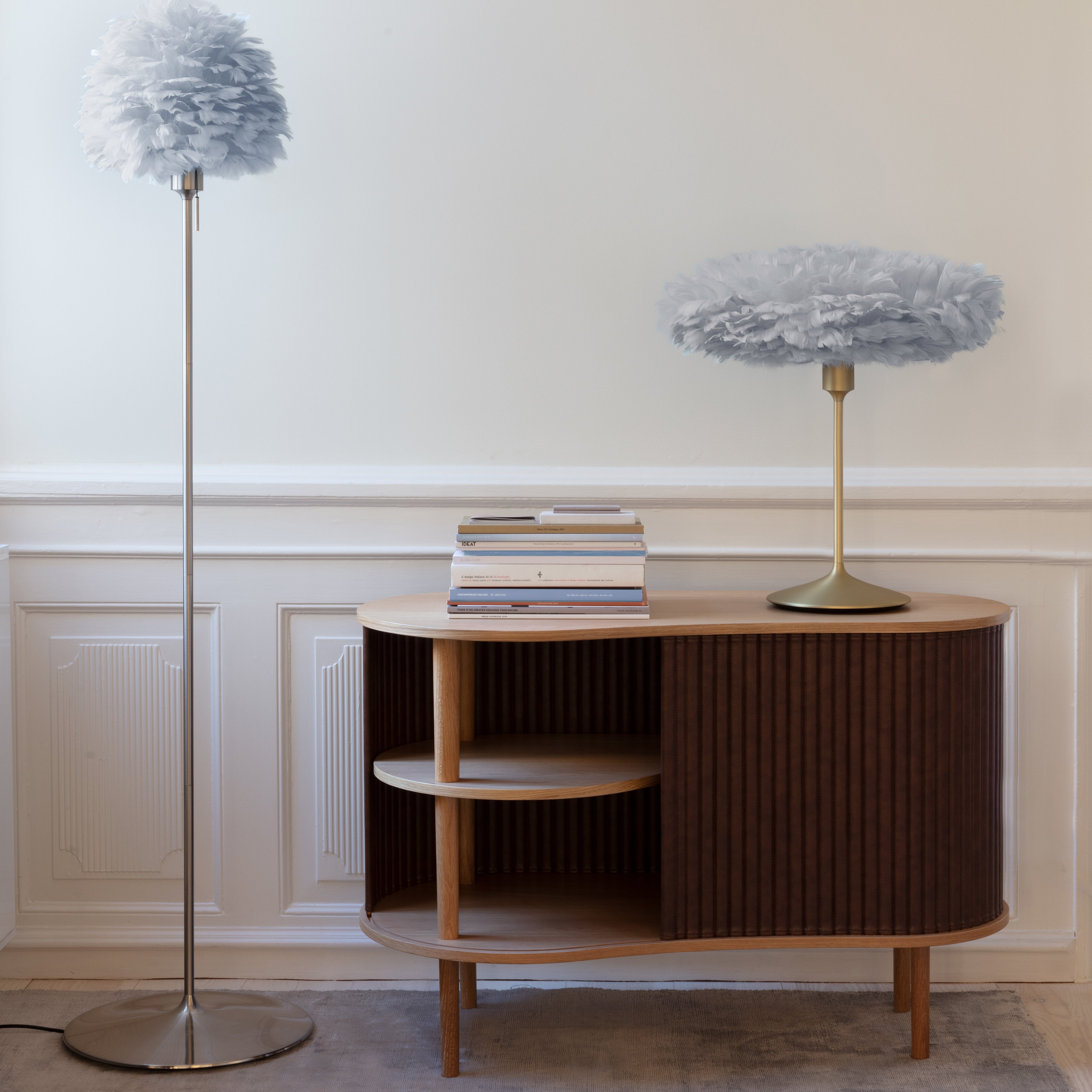 Eos Evia Champagne Floor Lamp: Quick Ship