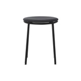 Circa Stool: Upholstered + Ultra Leather Black