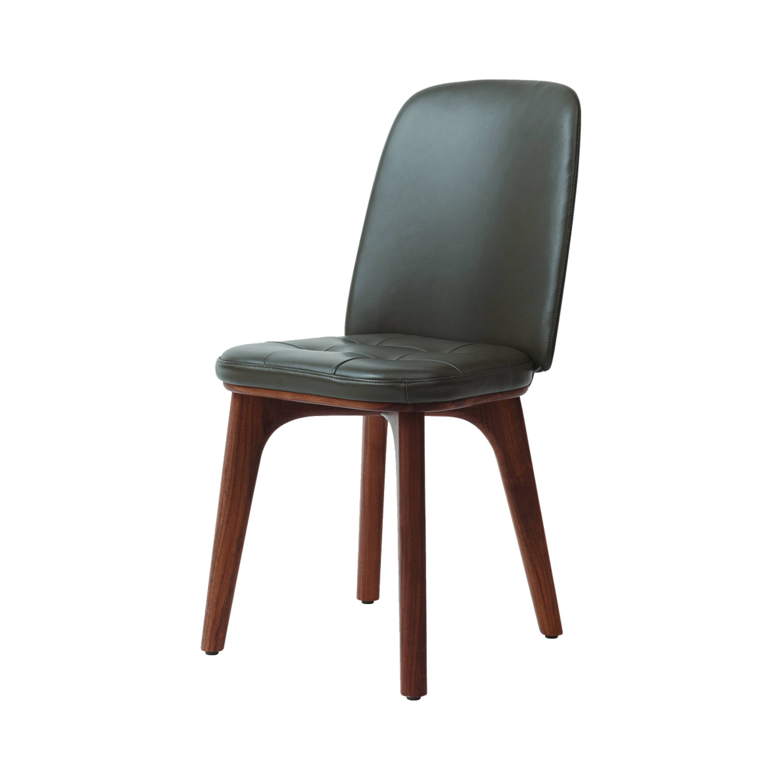 Utility Highback Chair: Natural Walnut