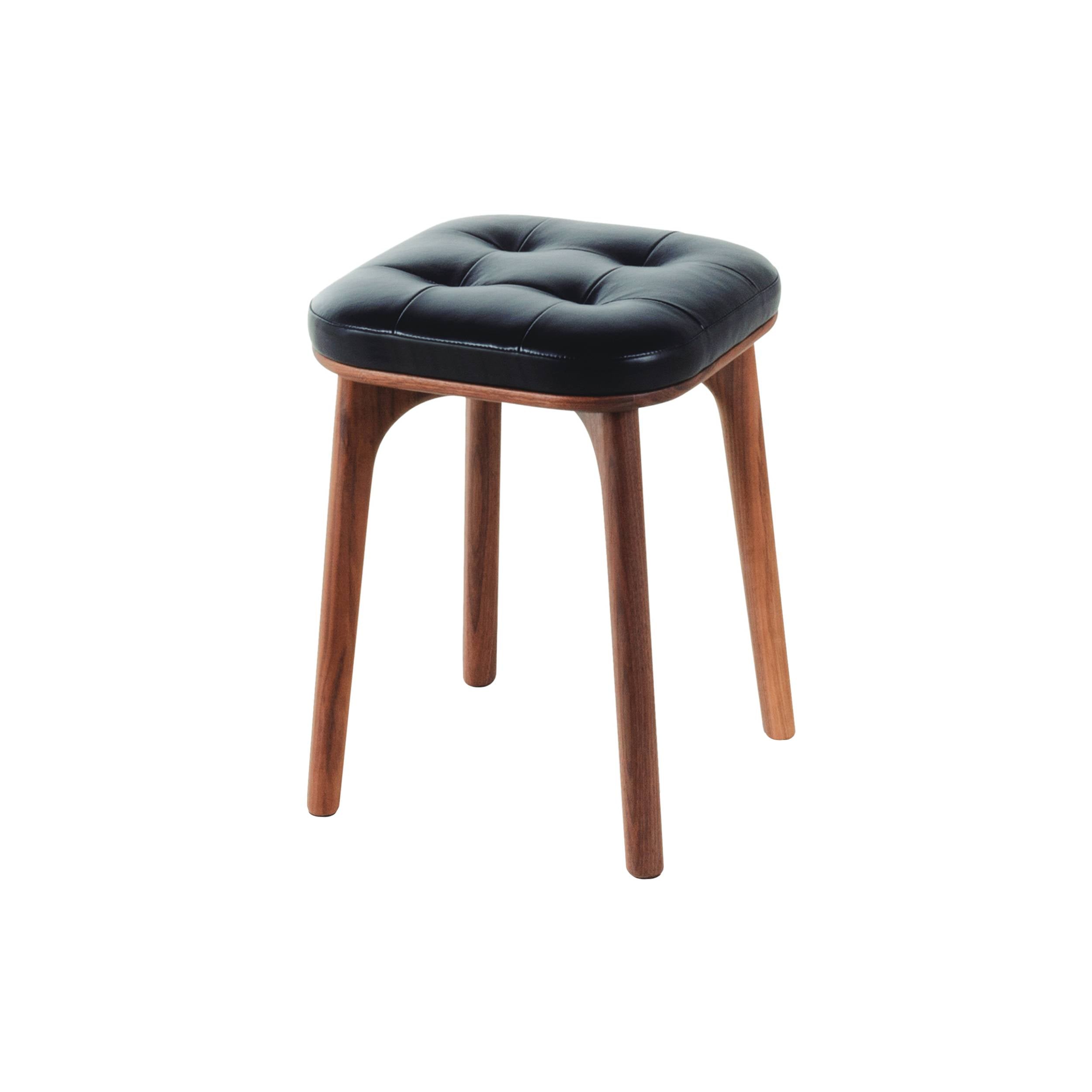 Utility Stool: H460 + Natural Walnut