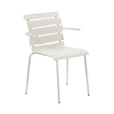 Aligned Outdoor Stacking Chair: White + With Arm