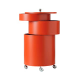 Barboy Rolling Bar Cart: Orange