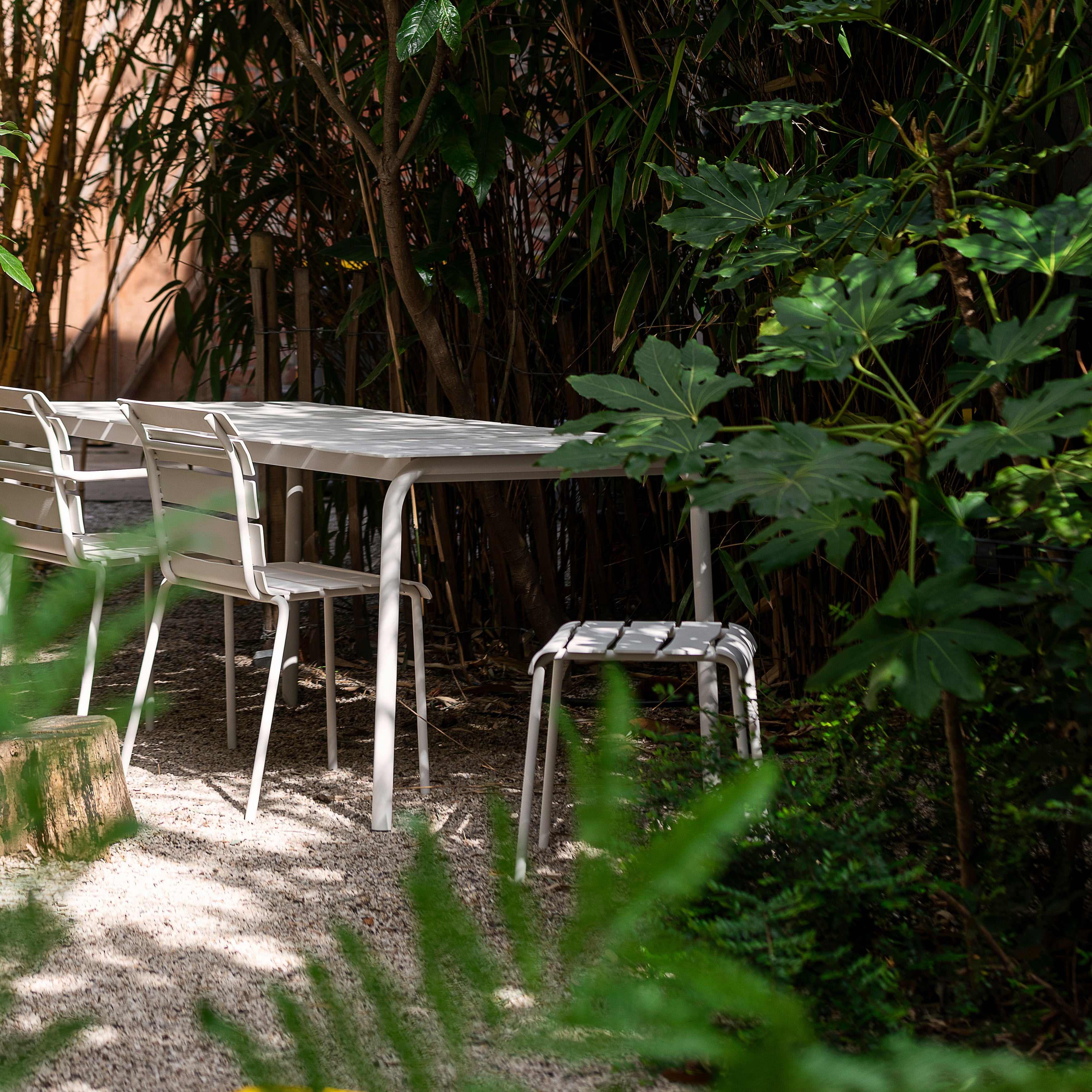 Aligned Outdoor Stool