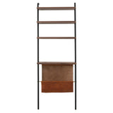 Valet Shelves + Magazine Rack: Natural Walnut