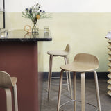 Visu Counter Stool: Upholstered