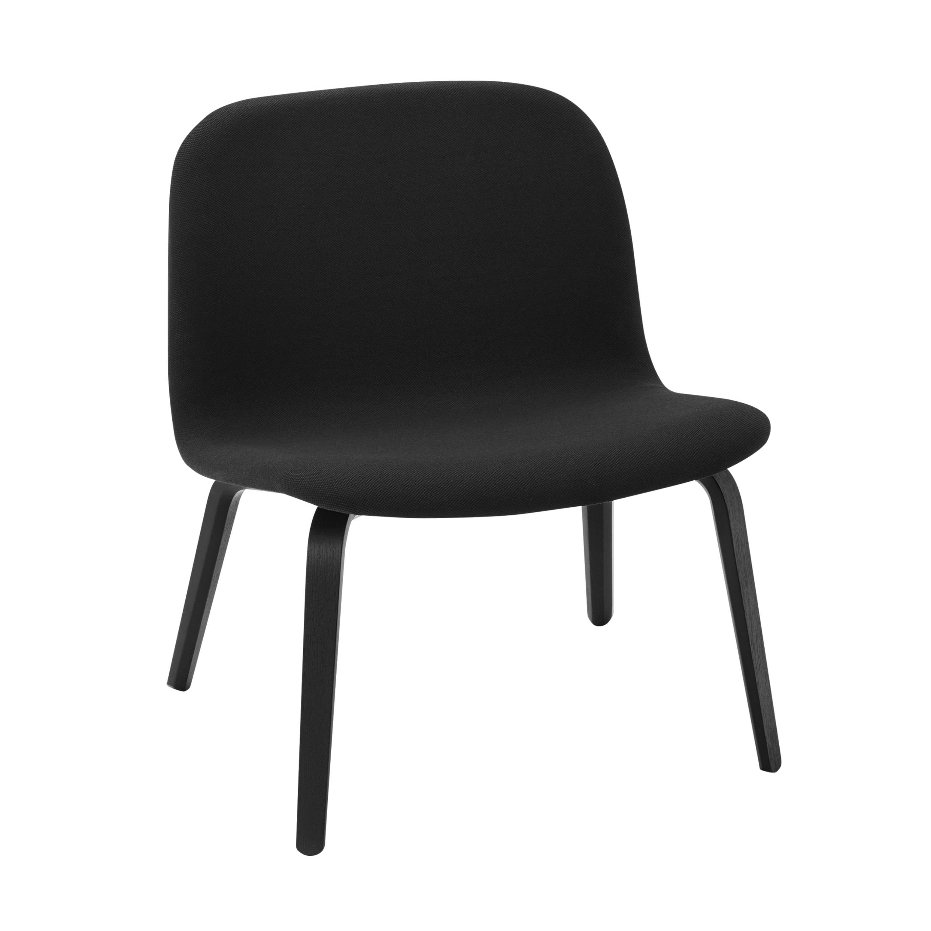 Visu Lounge Chair: Upholstered + Black