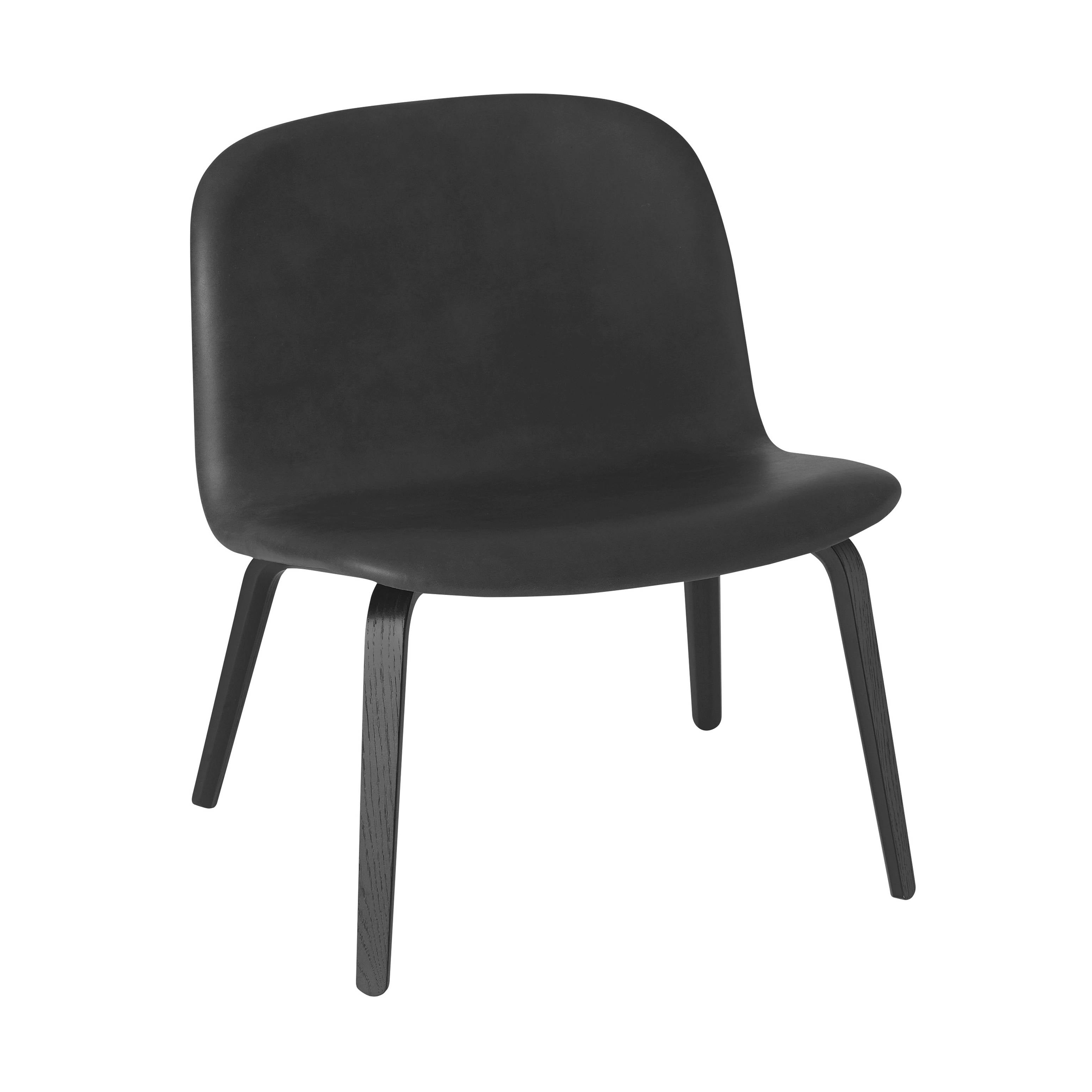 Visu Lounge Chair: Upholstered + Black