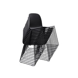 Visu Chair: Sled Base + Black