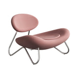 Meadow Lounge Chair: Brushed Stainless Steel