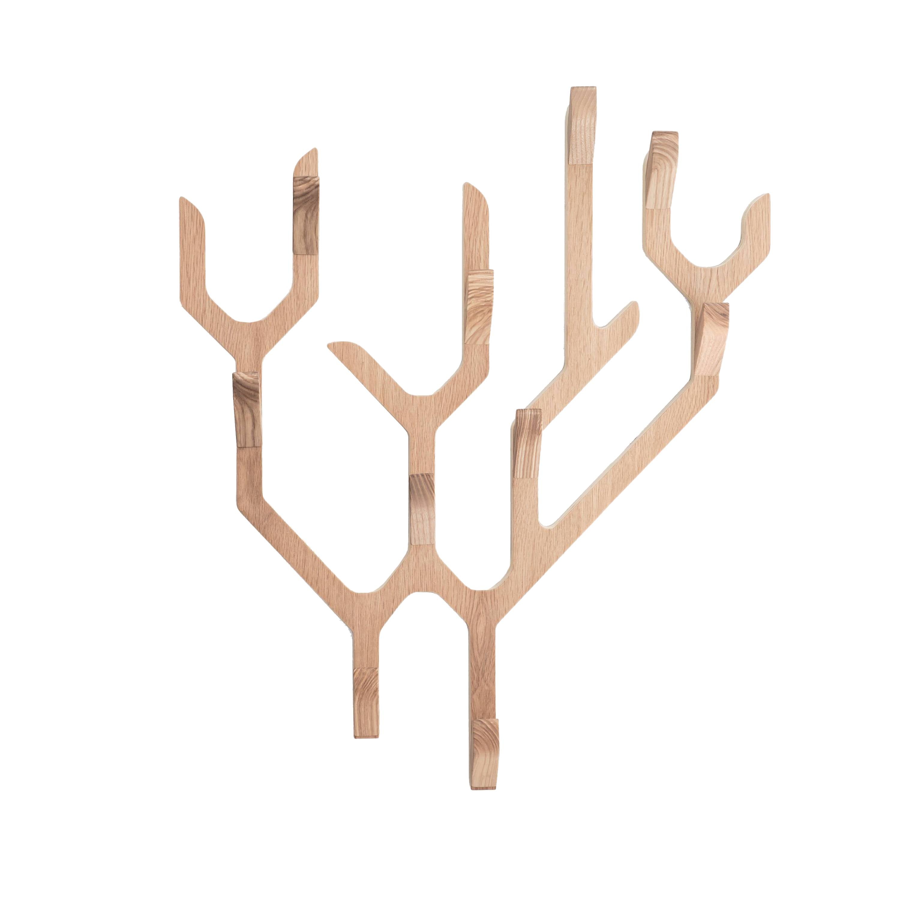 Ambroise Wall Coat Rack: Natural Oak