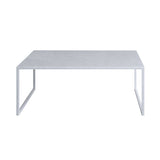 BK Center Table: Square + White Carrara Marble