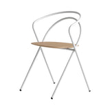 Minima Chair: Outdoor + White + Oak