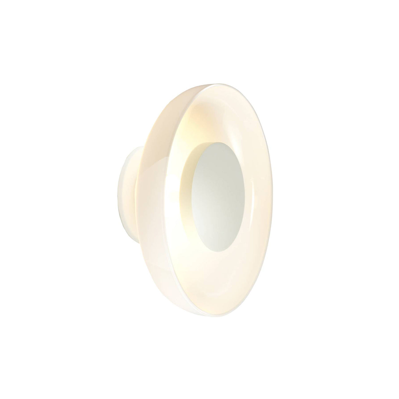 Aura Plus Wall Light: Opal White + White