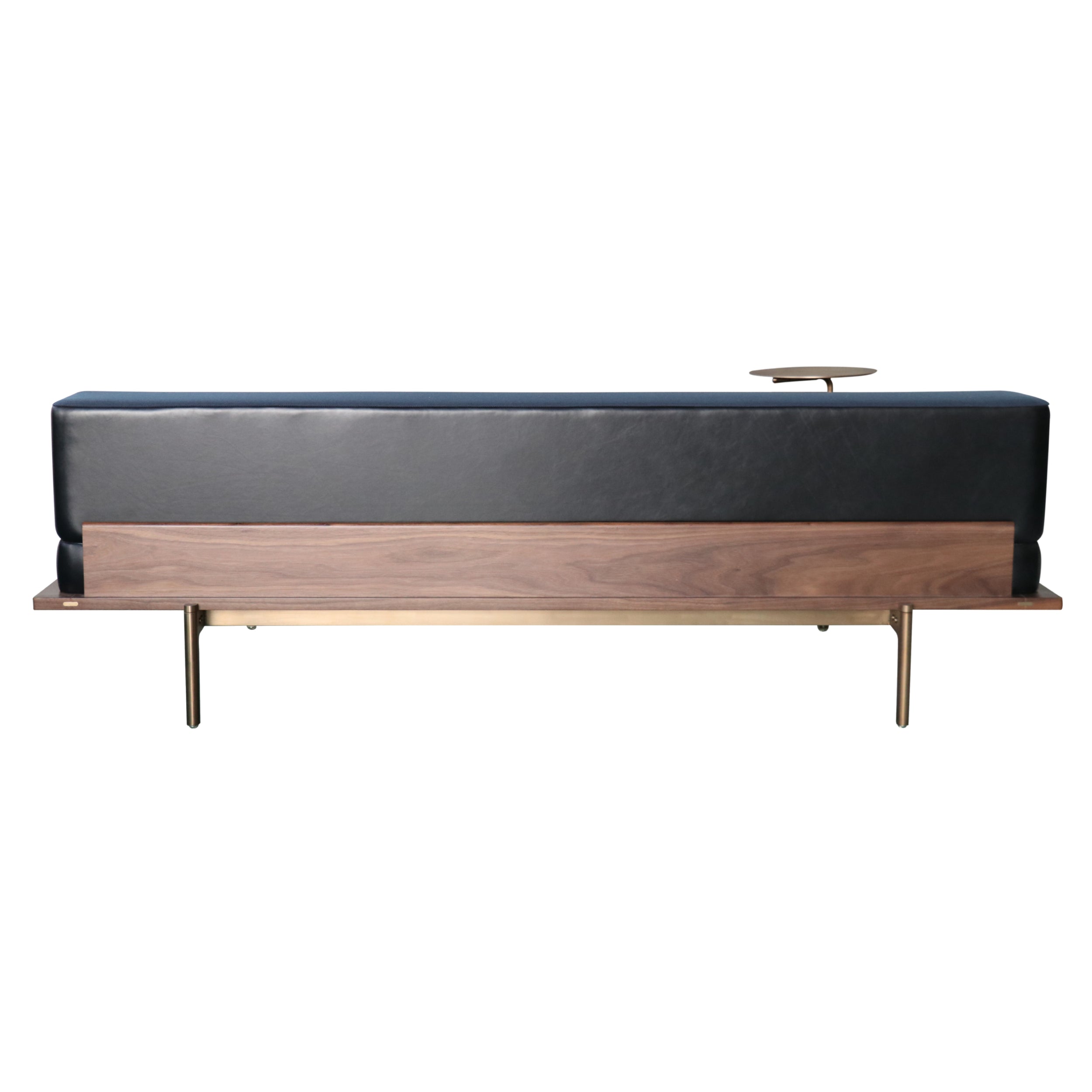 Discipline Sofa: Straight + Natural Walnut