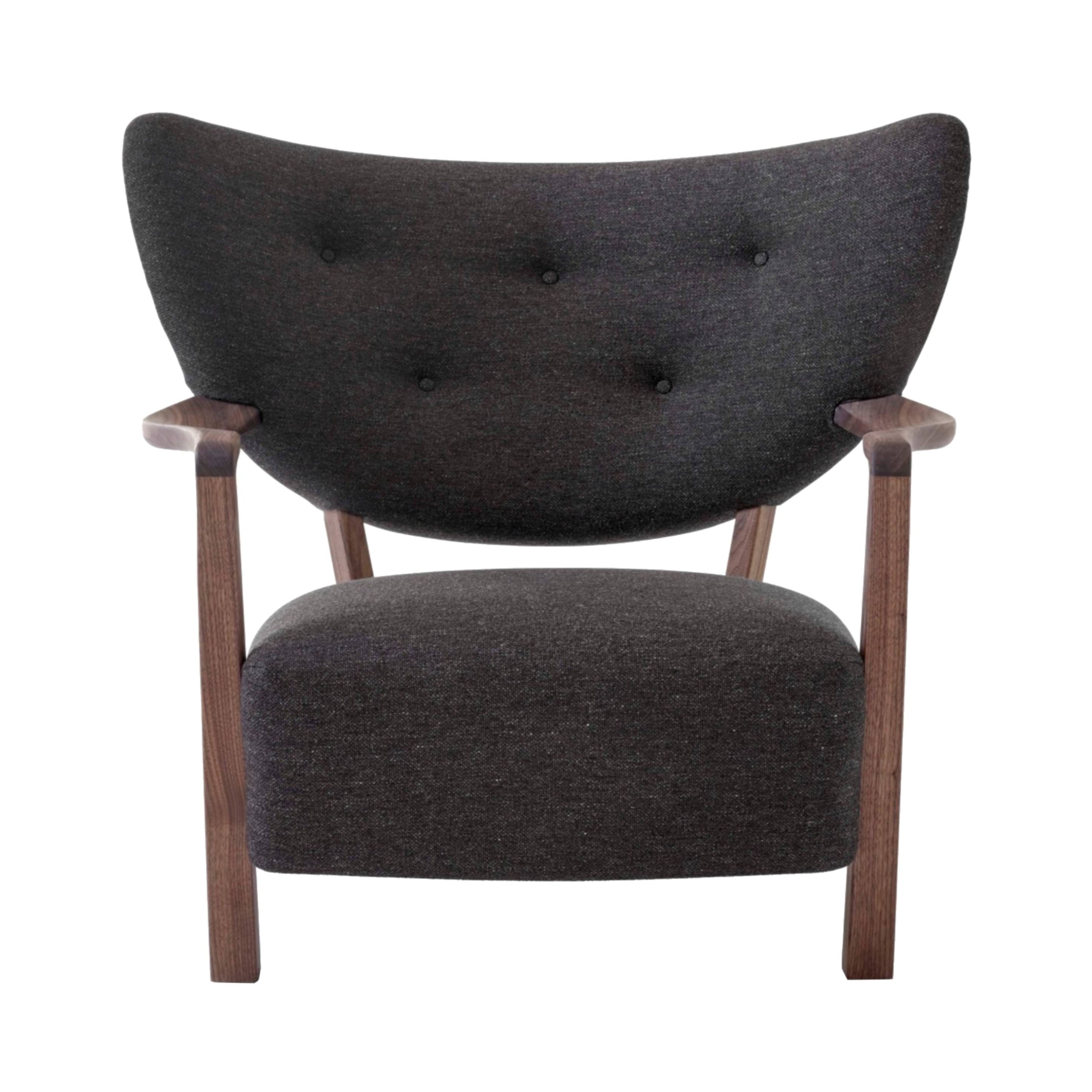 Wulff Lounge Chair: ATD2 + Walnut + Hallingdal 376