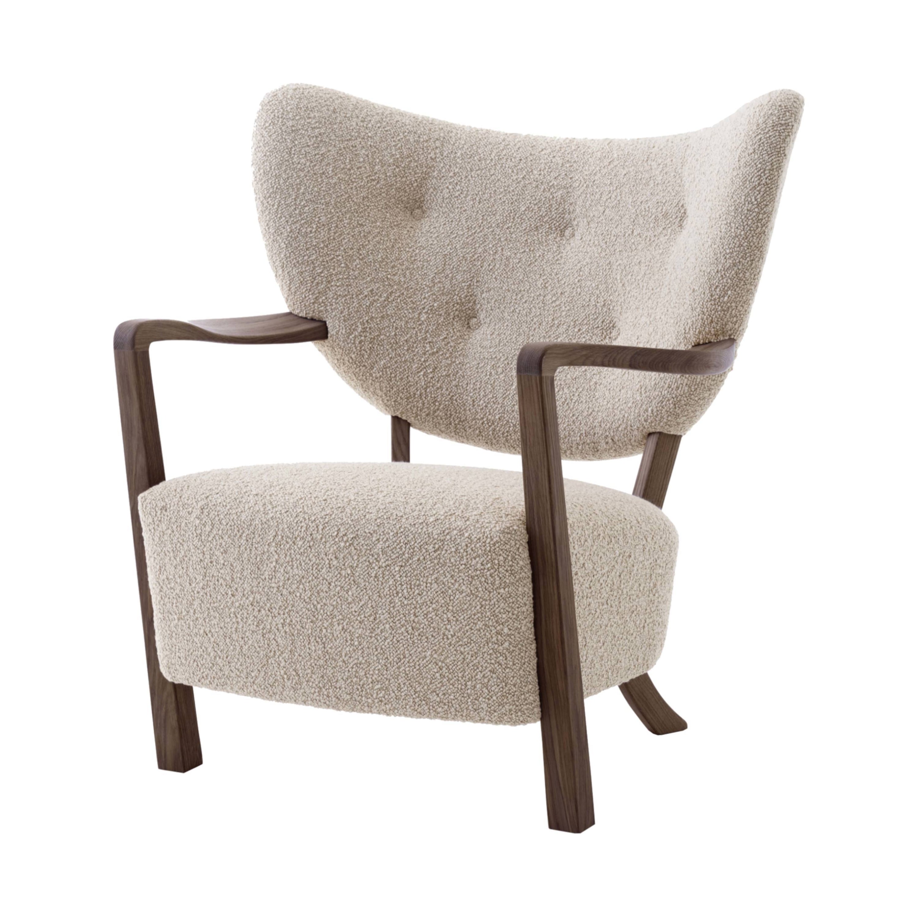 Wulff Lounge Chair: ATD2 + Walnut + Karakorum 003