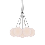 Glass 120. 07R Chandelier: Brushed Brass