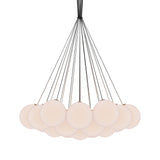 Glass 120. 19R Chandelier: Brushed Brass