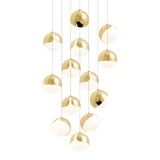 Ohm. 13 Chandelier: Polished Brass