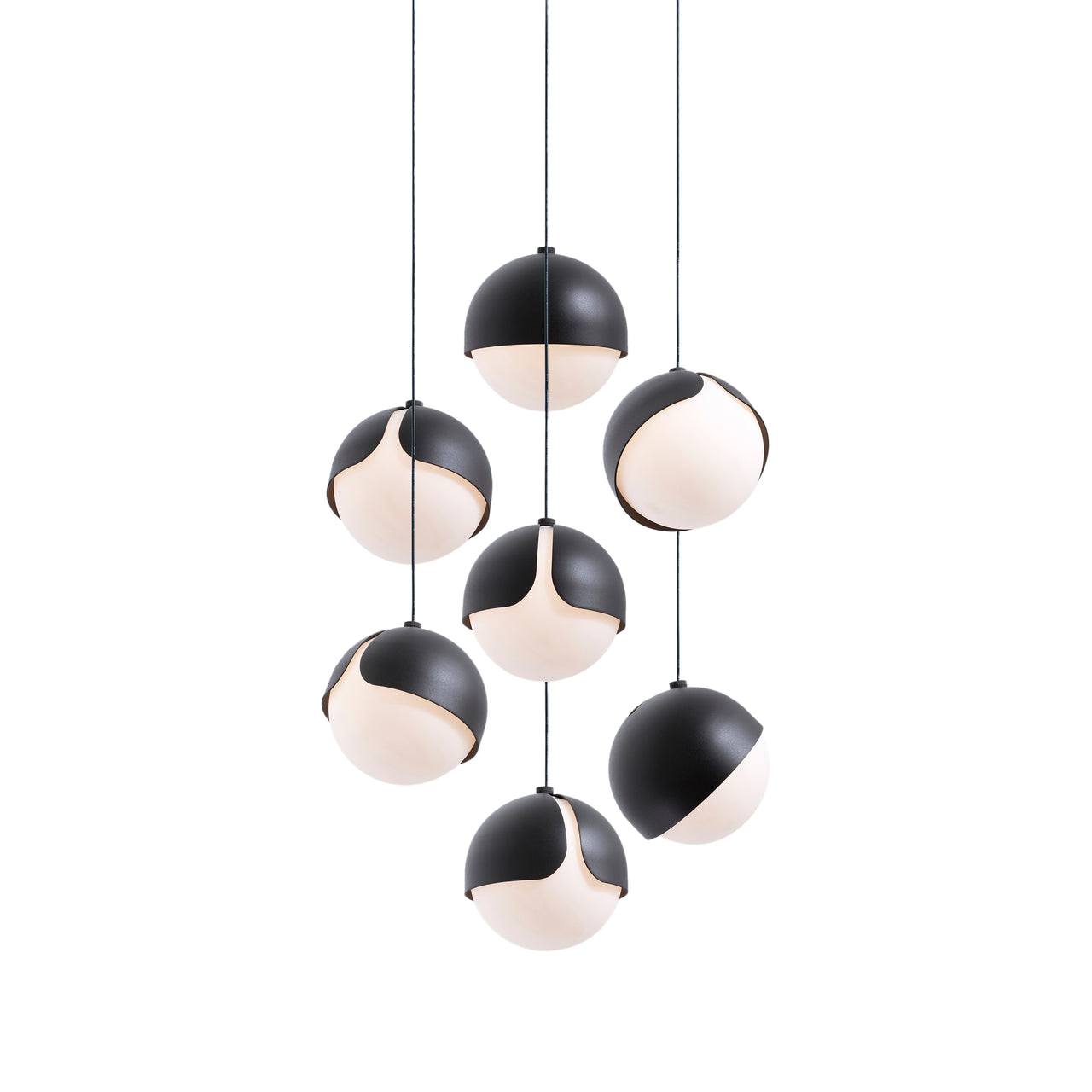 Ohm. 07 Chandelier: Sandtex Black