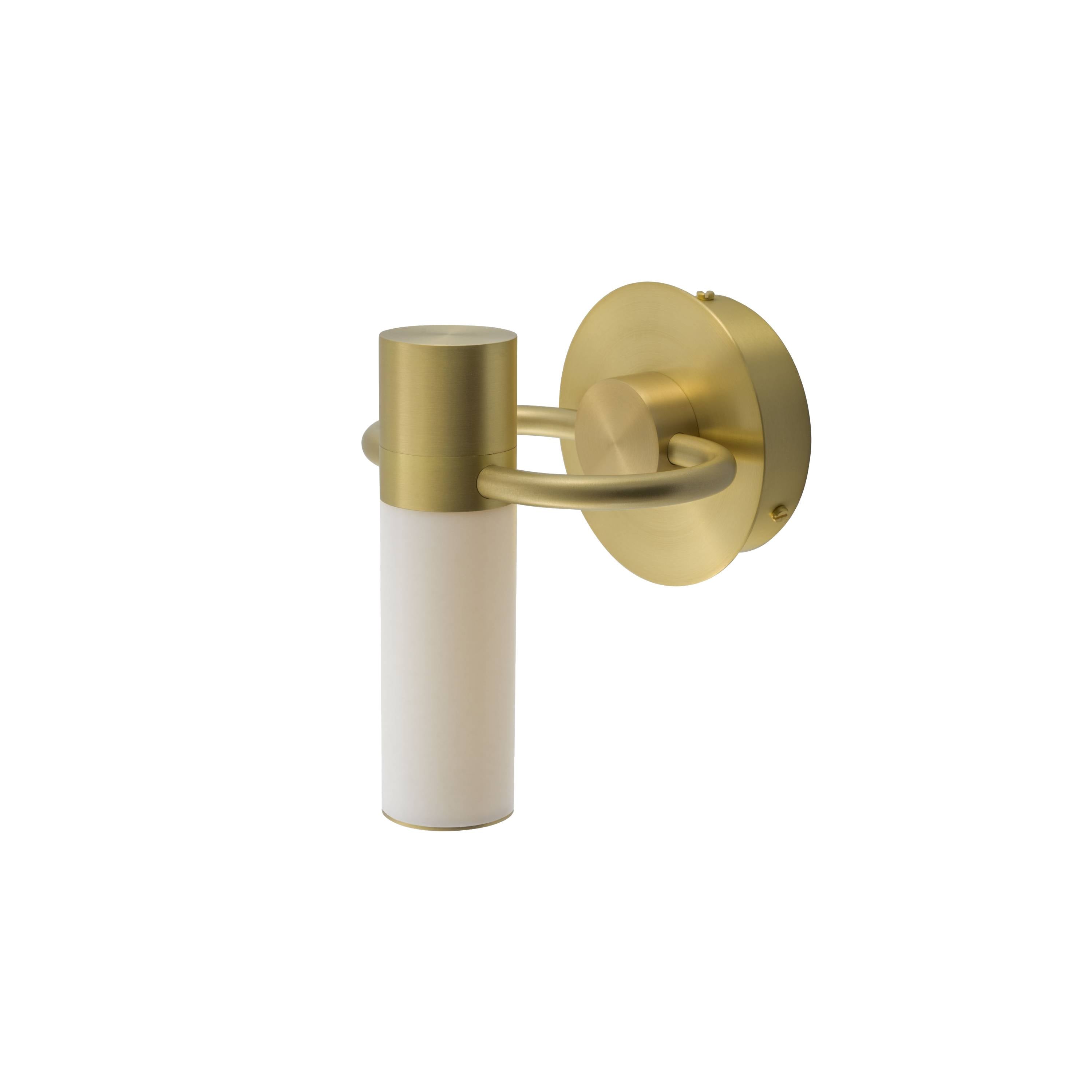 Storm Wall Light: Satin Brass