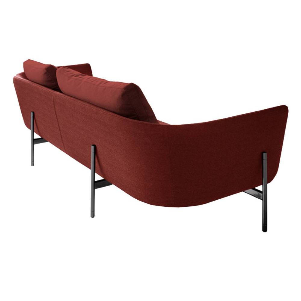 Loft 245 Sofa: Sofa - Black Nickel