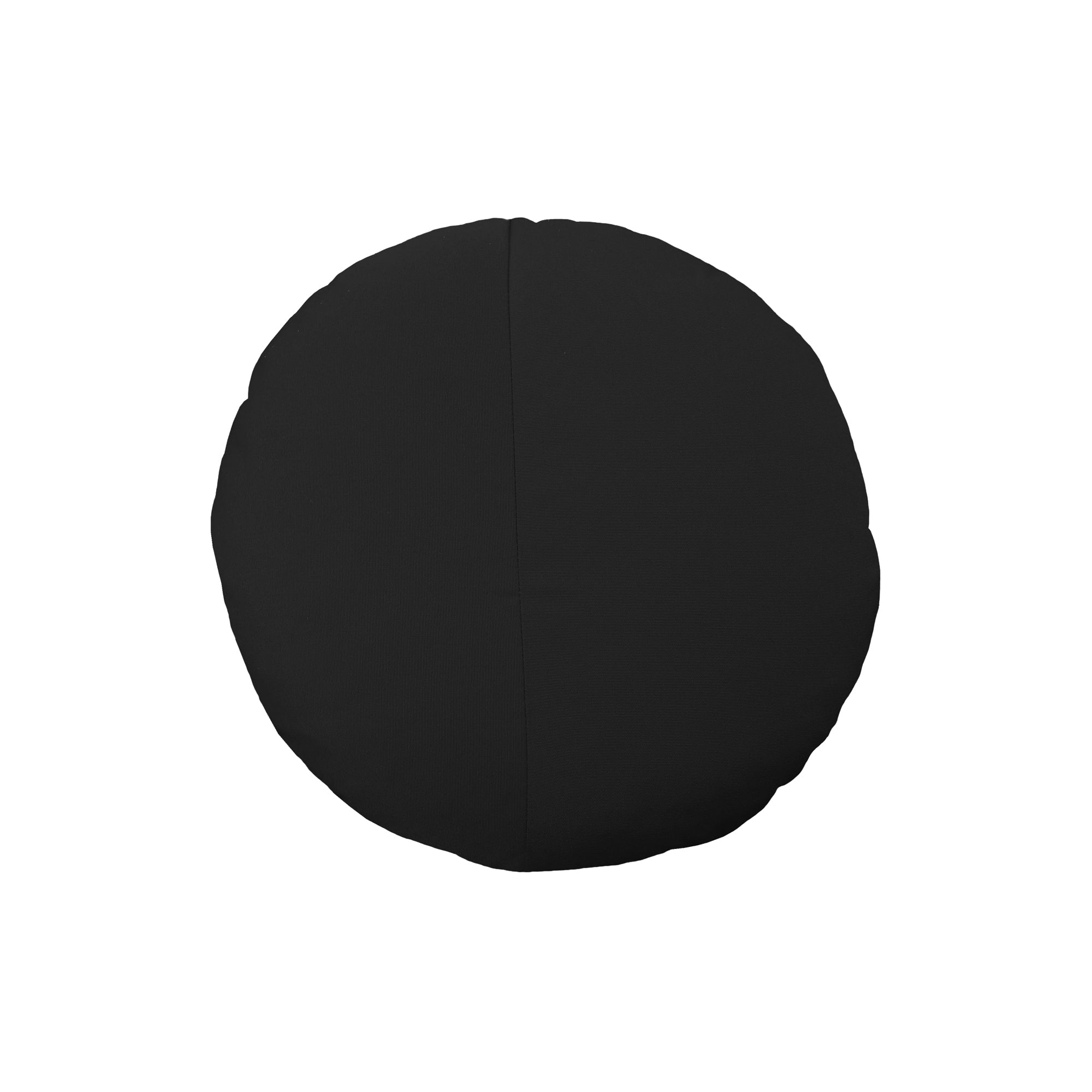 Round Throw Pillow: Black