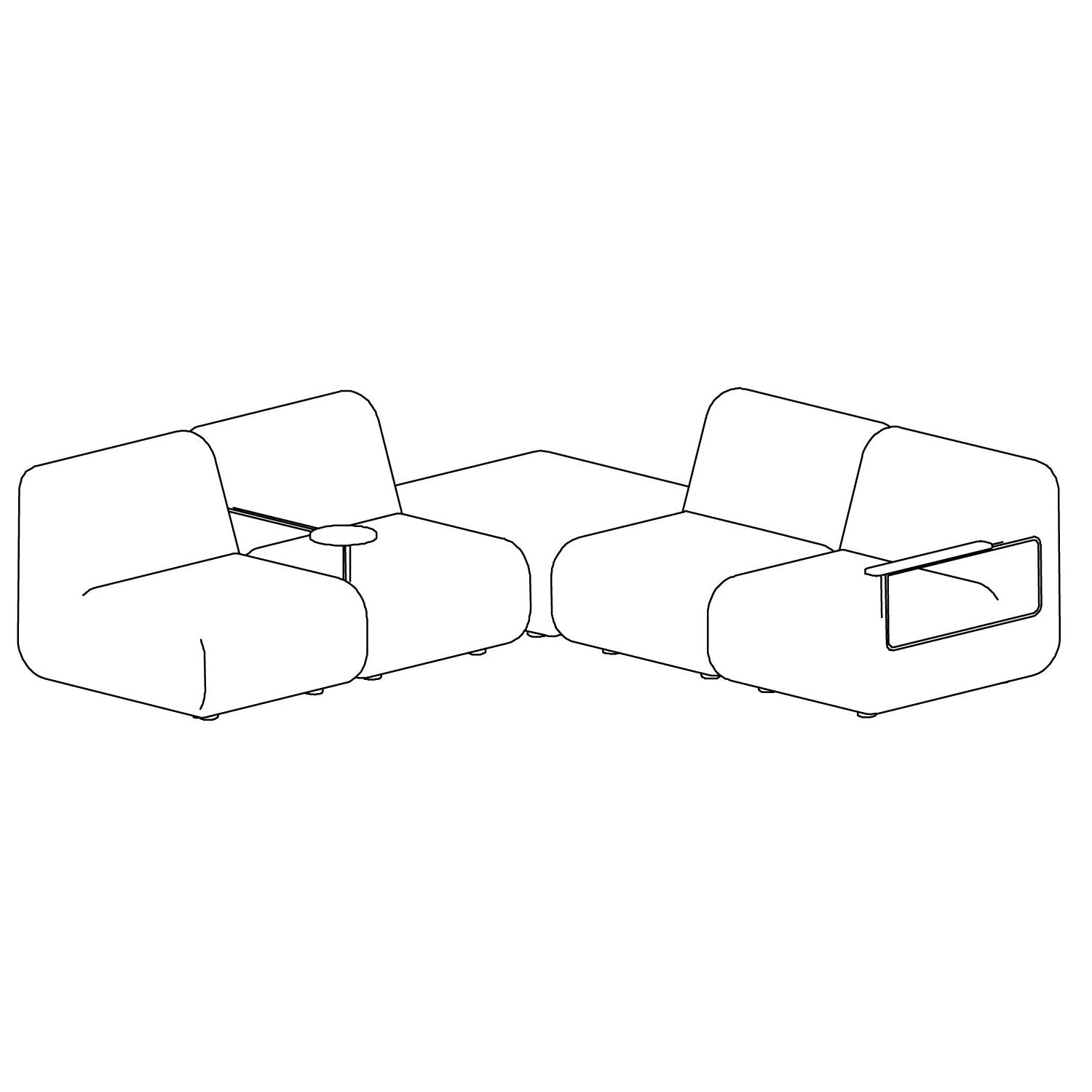 Gin Sofa - Configuration 4 Right