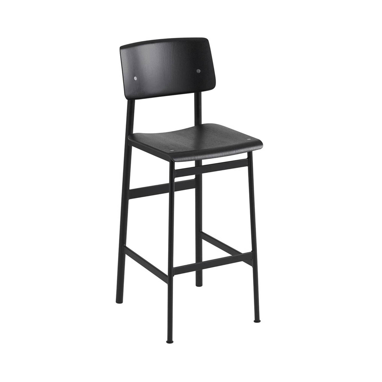 Loft Bar + Counter Stool: Bar + Black + Black