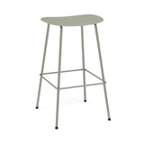 Fiber Bar + Counter Stool: Tube Base + Bar + Dusty Green + Dusty Green