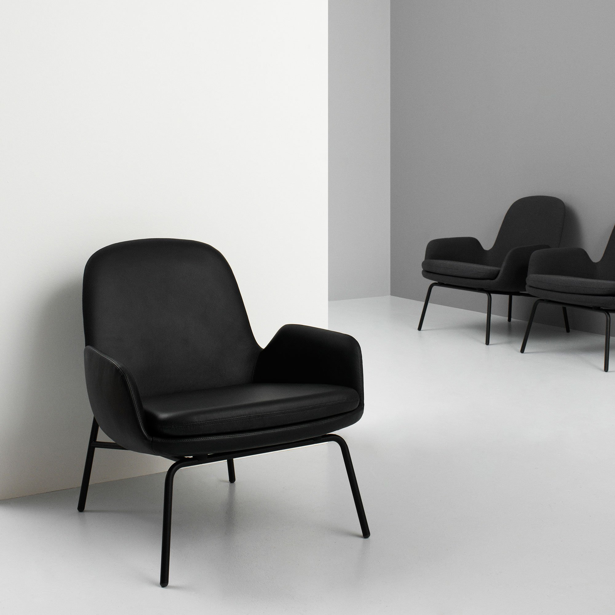 Era Lounge Chair: Low + Metal Base