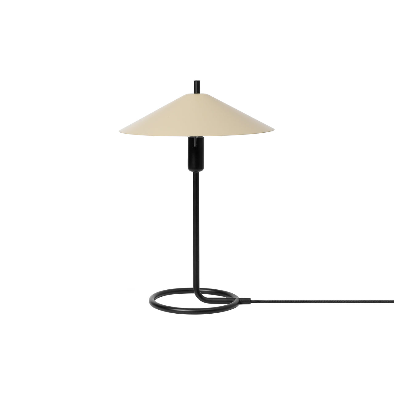 Filo Table Lamp: Cashmere + Round