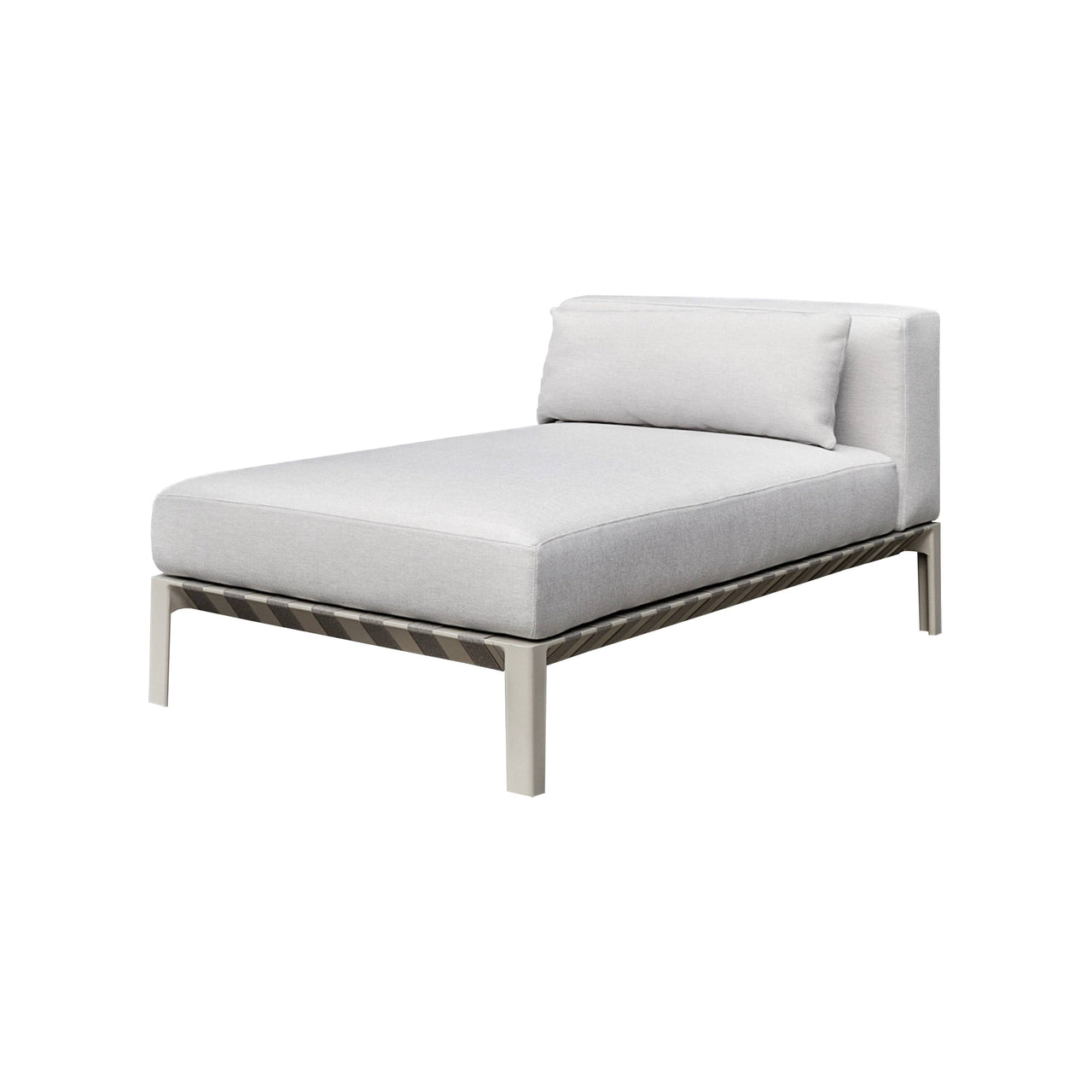 Able Armless Chaise: Outdoor