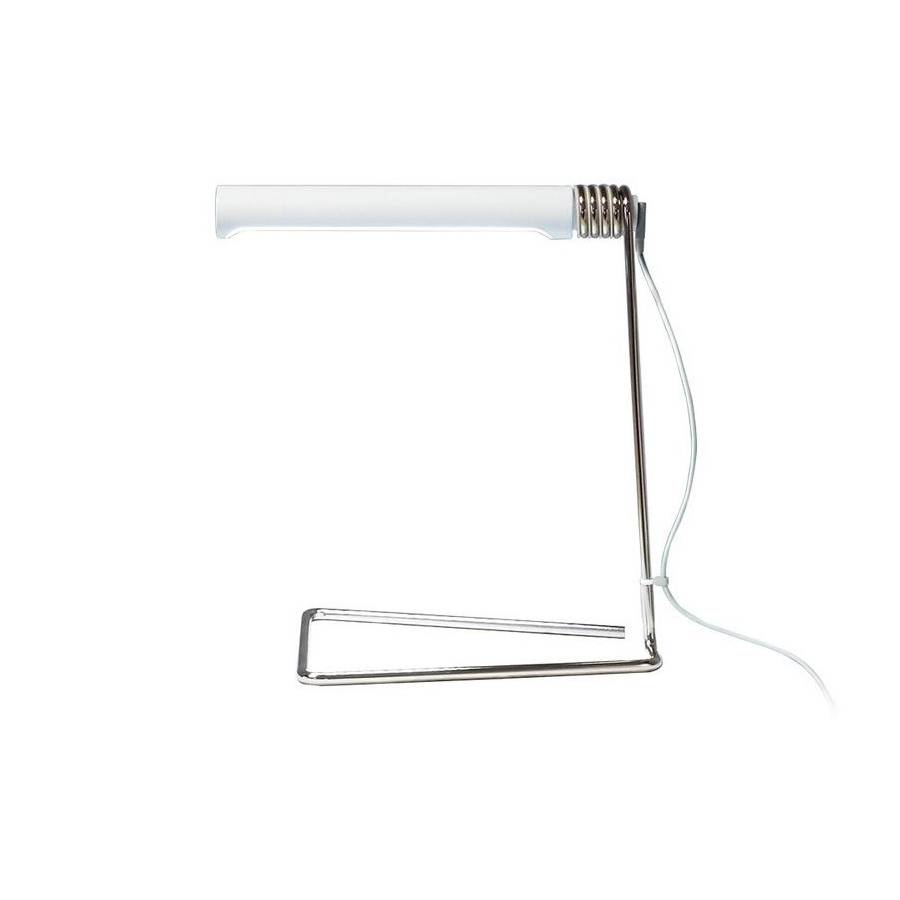 Coil Lamp: White + Copper Plate