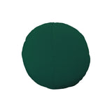 Round Throw Pillow: Forest Green