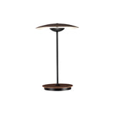 Ginger Portable Table Lamp: Wenge + White