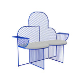Cloud Bench: Electric Blue + Granite Seat Pad