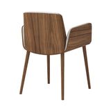 Hug Chair: Front Upholstered + Walnut Stained Walnut