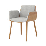 Hug Chair: Front Upholstered + Super-Matt Oak