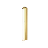 IP Metrop Wall Light: Medium + Polished Brass