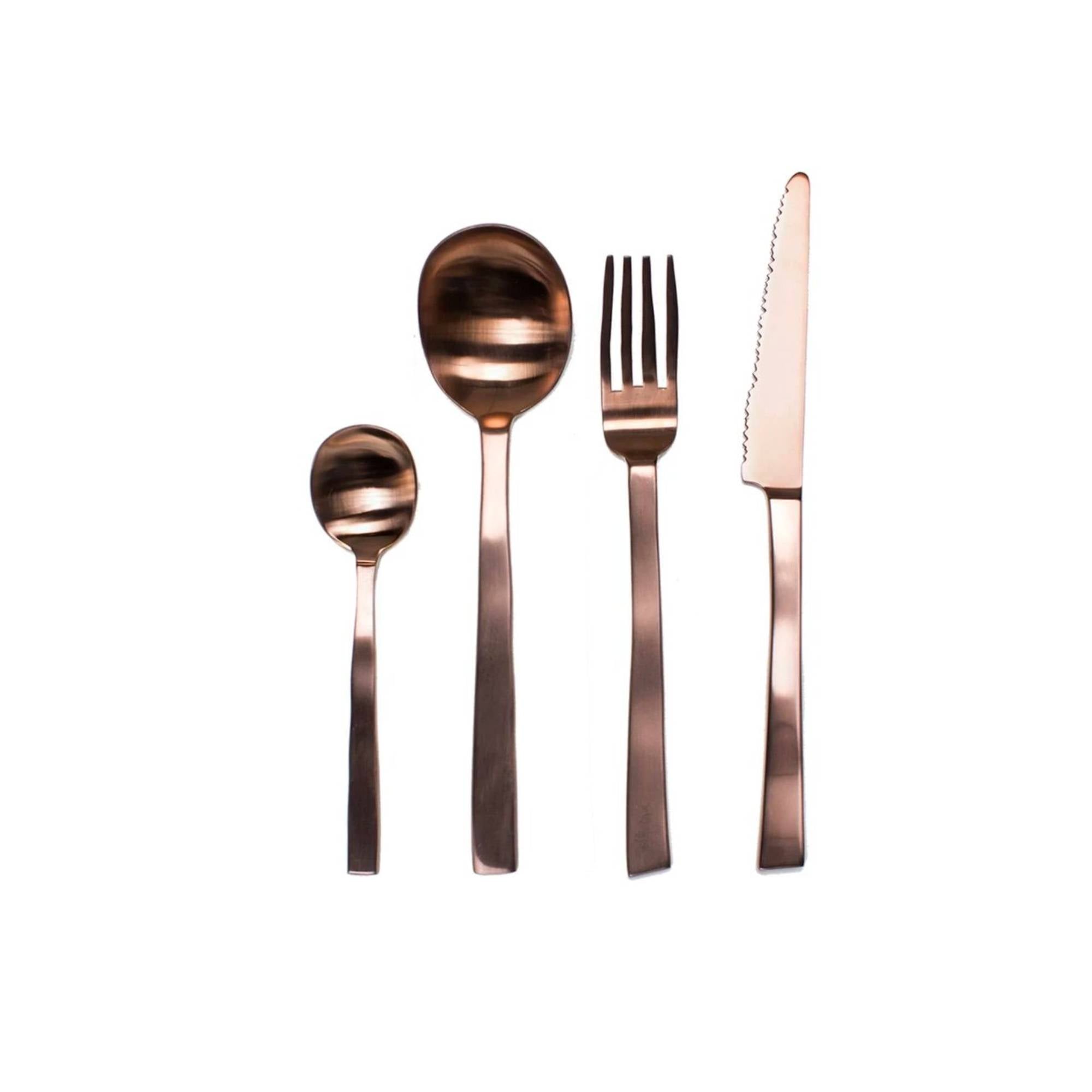 Maarten Baas Flatware: Gift Box 16 Pcs + Copper Brushed