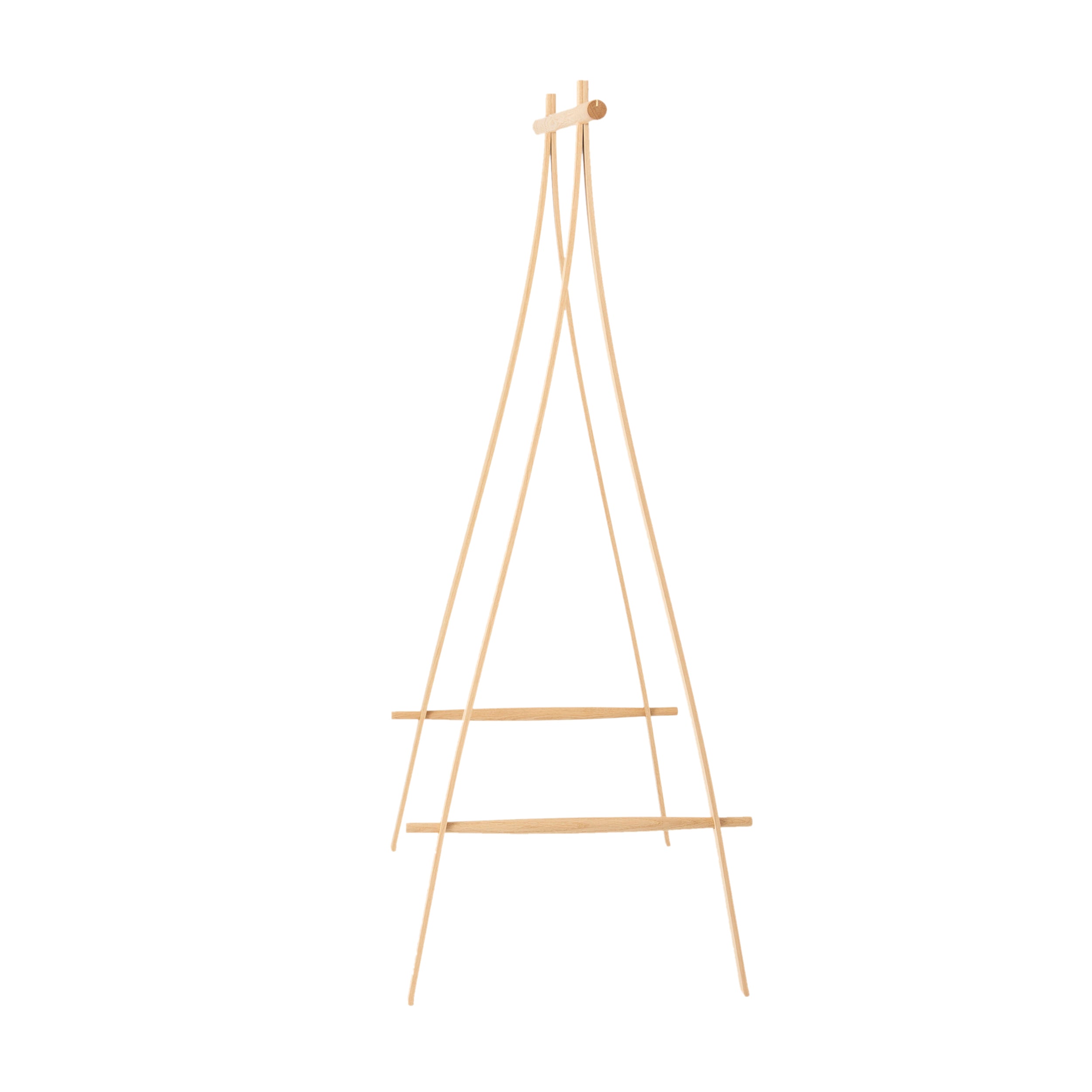 Coat Stand: Small + Oak + Brass